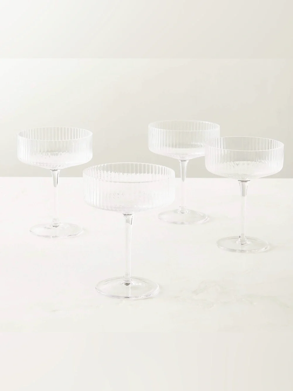 CB2 by crate and barrel Eve Coupe Glasses Set Of 4 BRAND NEW
